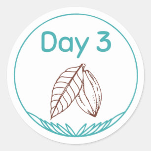 Chocolate Tasting Kit Day 3 Classic Round Sticker