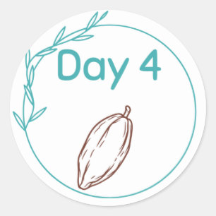 Chocolate Tasting Kit Day 4 Classic Round Sticker