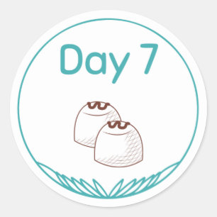Chocolate Tasting Kit Day 7 Classic Round Sticker