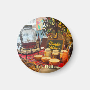 Chocolate Tea in Lima, Peru on a magnet
