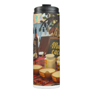 Chocolate Tea in Lima, Peru on a thermal tumbler