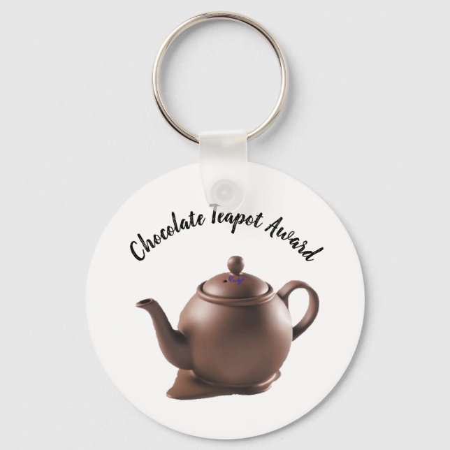 Chocolate Teapot Award Keychain (Front)