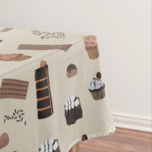 Chocolate Theme Pattern Tablecloth