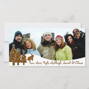 Chocolate Trees & Bunny Holiday Family Photo