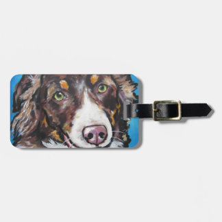 Chocolate Tri Australian Shepherd Luggage Tag