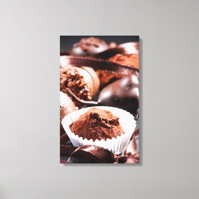 Chocolate truffles canvas print (Front)