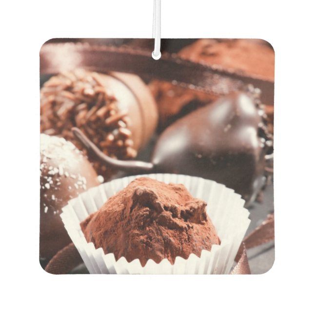 Chocolate truffles car air freshener (Front)