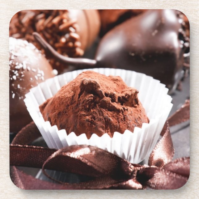 Chocolate truffles coaster (Front)