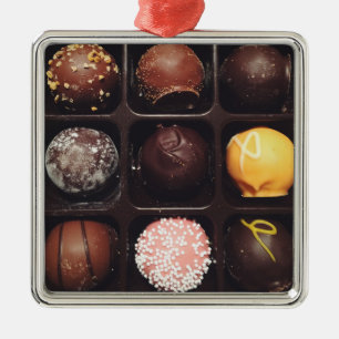 Chocolate Truffles Photo Metal Ornament