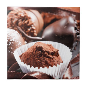Chocolate truffles tile