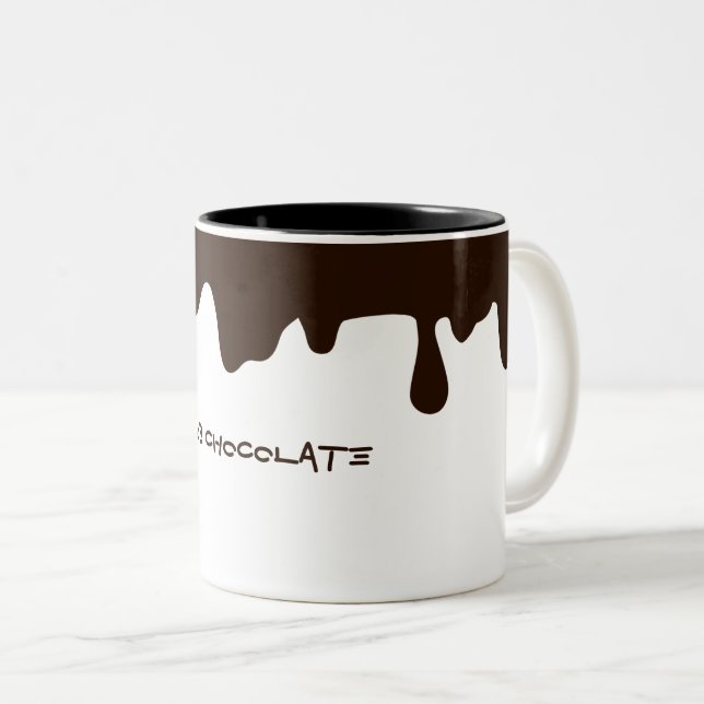 Chocolate Two-Tone Coffee Mug (Front Right)