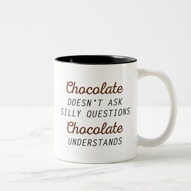 Chocolate Understands Two-Tone Coffee Mug (Right)