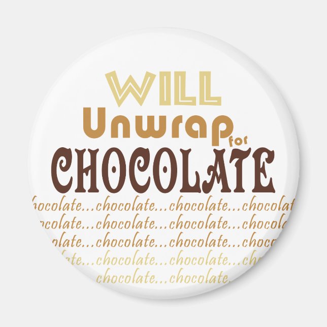Chocolate Unwrap Magnet (Front)
