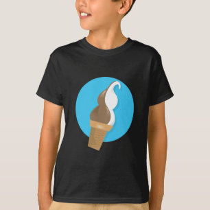 Chocolate & Vanilla Ice Cream Cone T-Shirt