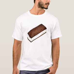 Chocolate Vanilla Ice Cream Sandwich Tee Shirt