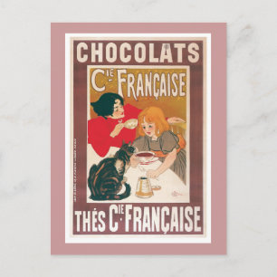Chocolate ~ Vintage Hot Chocolate Drink Ad Postcard