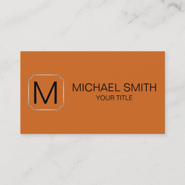 Chocolate (web) colour background business card (Front)