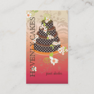 Chocolate Wedding Cake/Bakery/pâtisserie Business Card