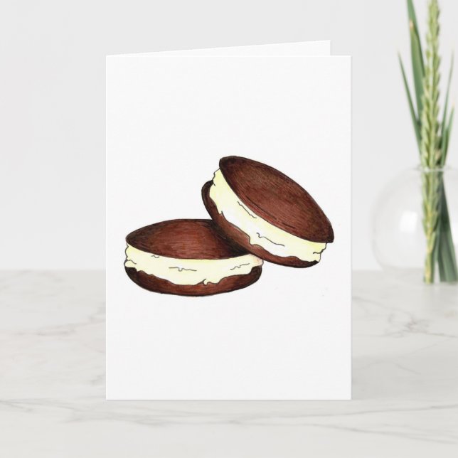 Chocolate Whoopie Pie Dessert PA Dutch Maine Food Card (Front)