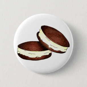 Chocolate Whoopie Pie Pies Maine PA Dutch Foodie 2 Inch Round Button