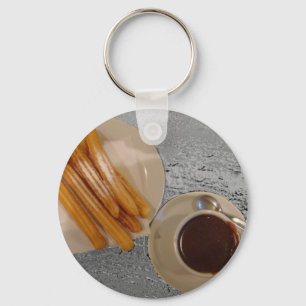 Chocolate y Churros Keychain