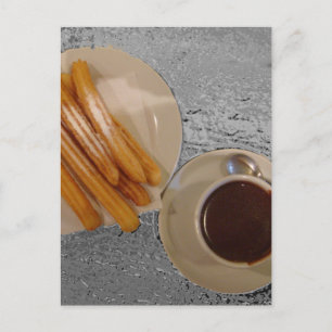 Chocolate y Churros Postcard