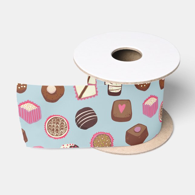 Chocolates and Candy Satin Ribbon (Spool)