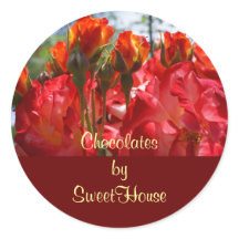 Chocolates by Your Name stickers seals Candies