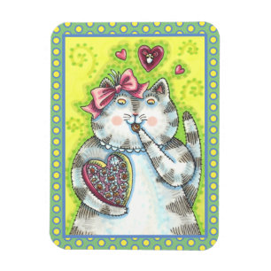 CHOCOLATES FROM KITTEN'S SECRET ADMIRER, VALENTINE MAGNET