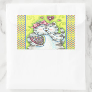 CHOCOLATES FROM KITTEN'S SECRET ADMIRER, VALENTINE STICKER