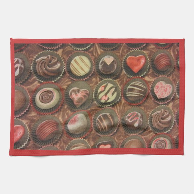 Chocolates & Truffles Kitchen Towel (Horizontal)