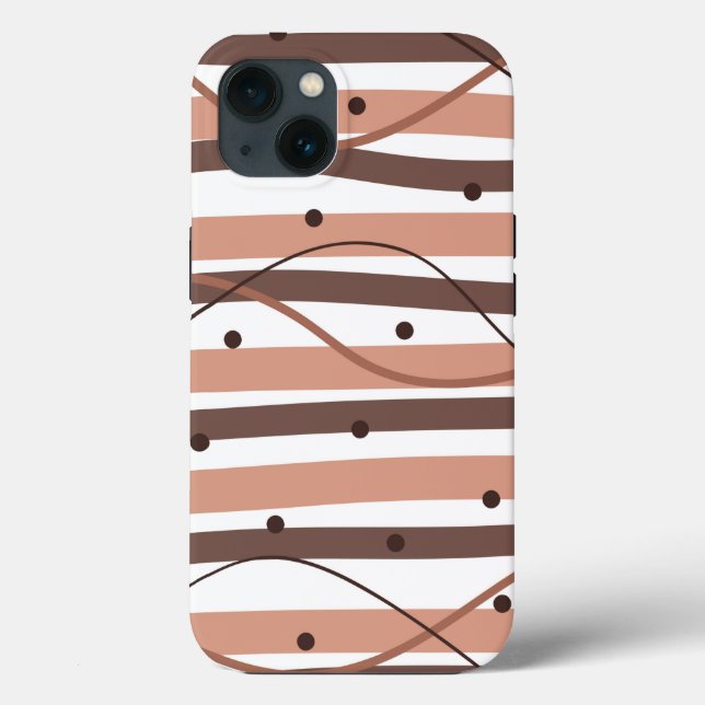 Chocolatey Stripes Case-Mate iPhone Case (Back)