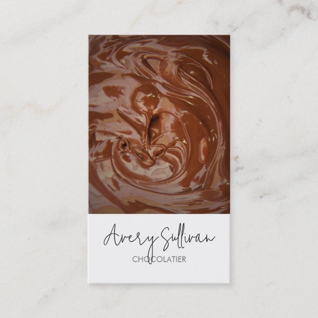 Chocolatier Chef Baker Business Card (Front)