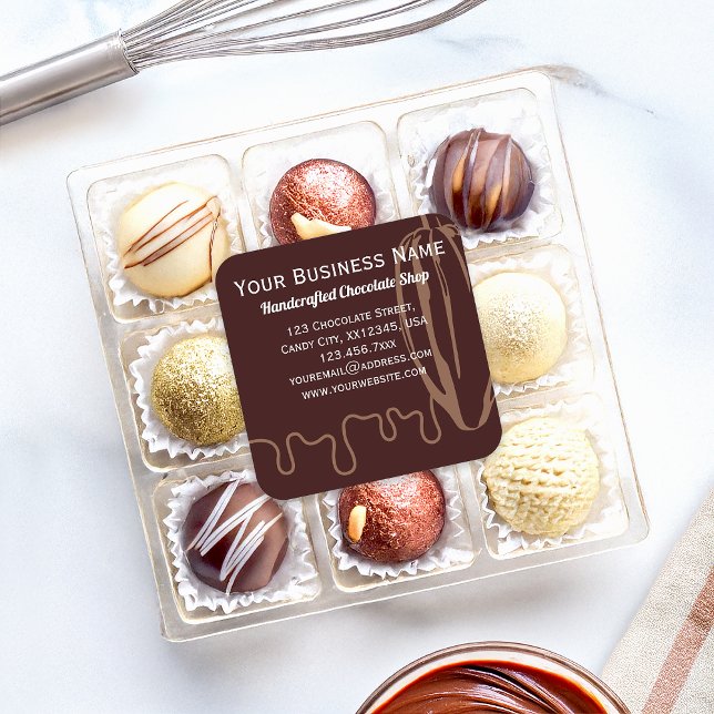 Chocolatier de cacao Étiquettes d'emballage de cho (Créateur téléchargé)