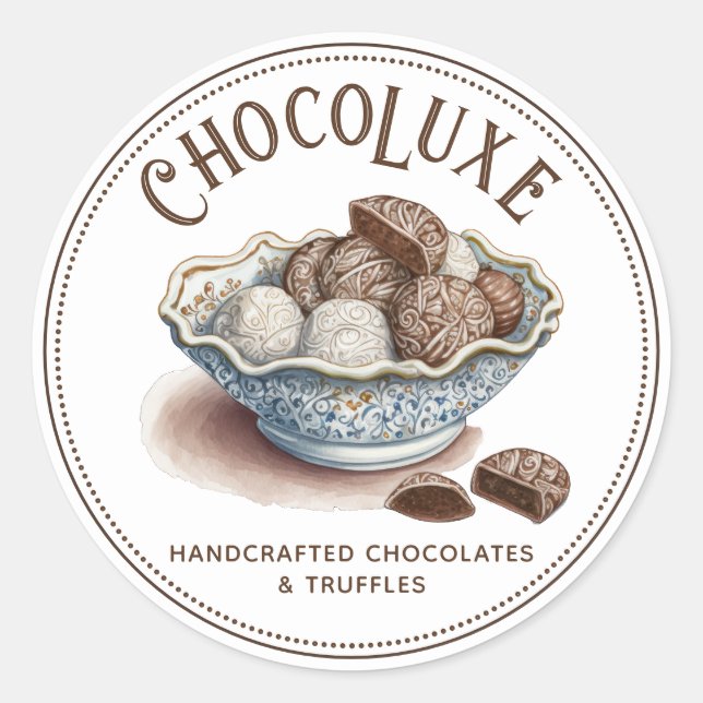 Chocolatier fabricant Chocolatier Étiquette produi (Devant)