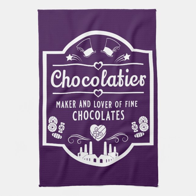 Chocolatier Maker Kitchen Towel (Vertical)
