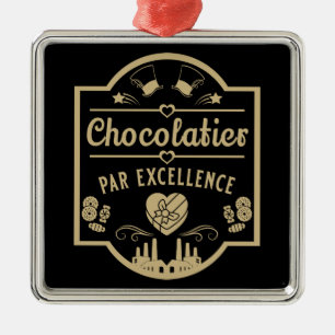 Chocolatier Maker Metal Ornament