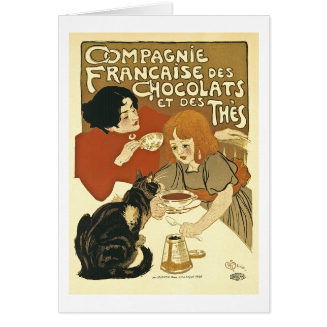 Chocolats - Vintage French Ad (Front)