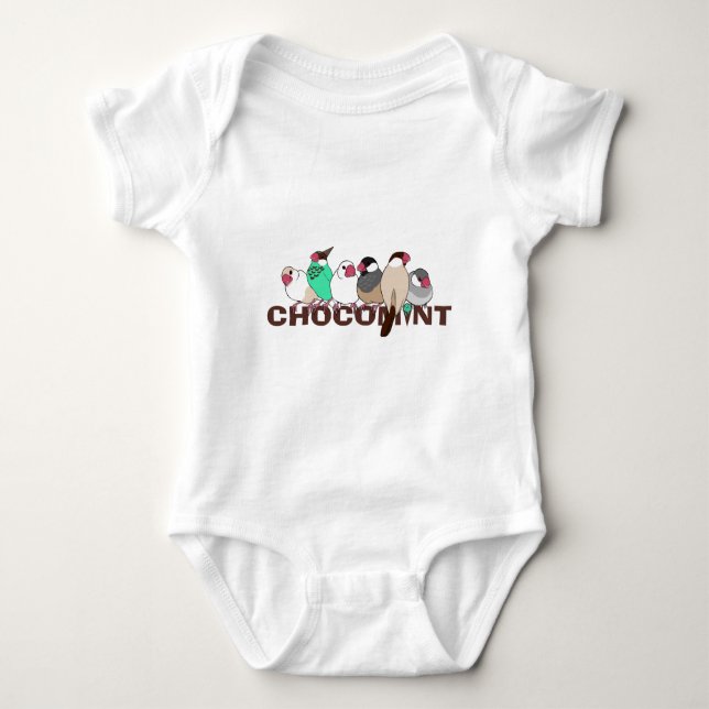 Chocomint Bird Baby Bodysuit (Front)