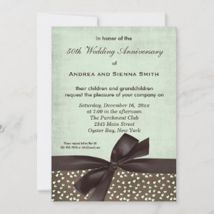 ChocoMint Wedding Anniversary Invitation