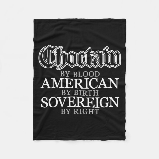 Choctaw Native American Indian  Fleece Blanket (Front)