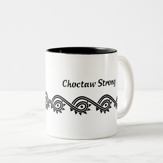 Choctaw Strong Two-Tone Coffee Mug (Front Right)