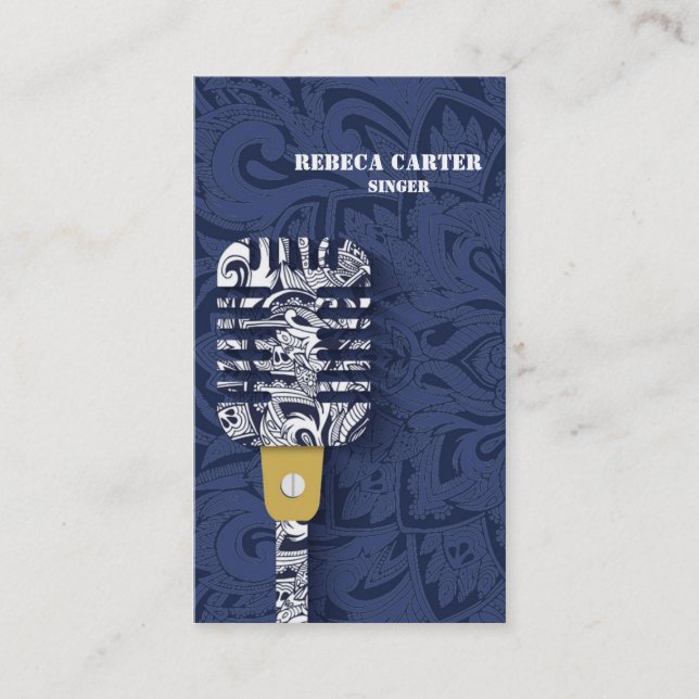 Choeur de carte d'artiste de musique de joueur de (Devant)