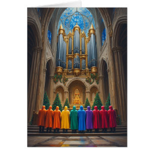 Chœur d'hommes gays : Carte de Noël LGBTQIA+