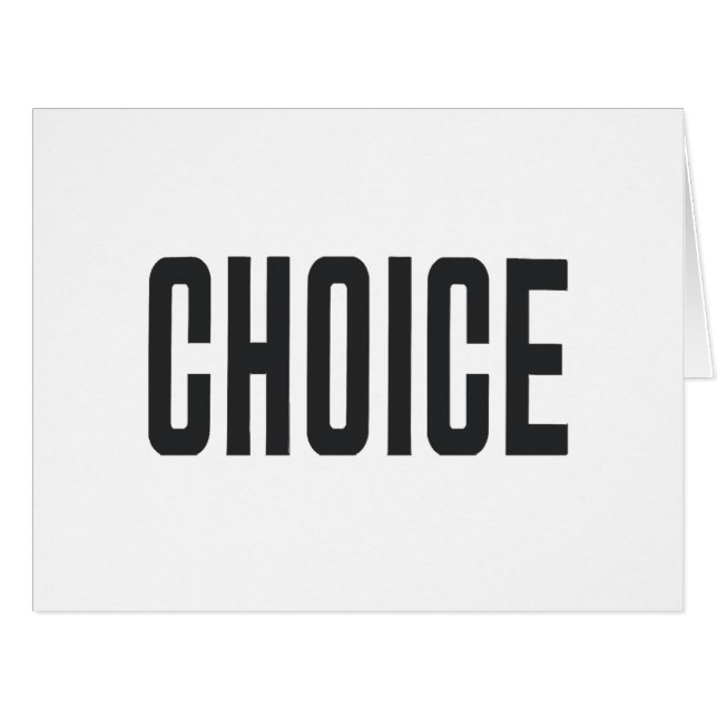 CHOICE 80s Style Body Déclaration politique (Devant horizontal)