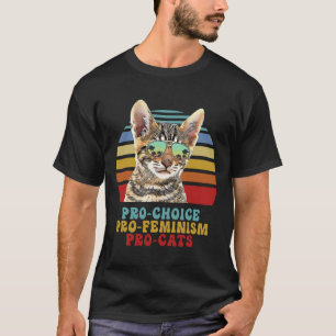 Choice Pro Feminism Pro Cats Women's Rights Femini T-Shirt