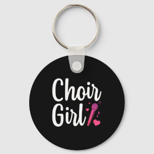 Choir Art For Girls Women Choir Singing Chorus Sho Keychain