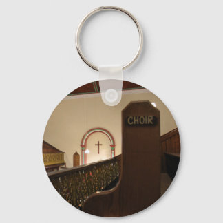 choir bench keychain