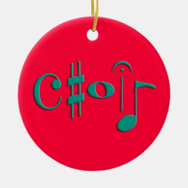 choir ceramic ornament (Front)