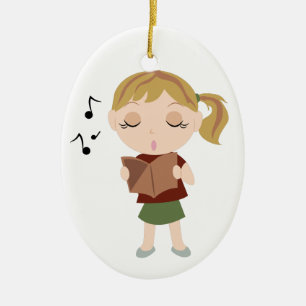Choir Girl Ceramic Ornament